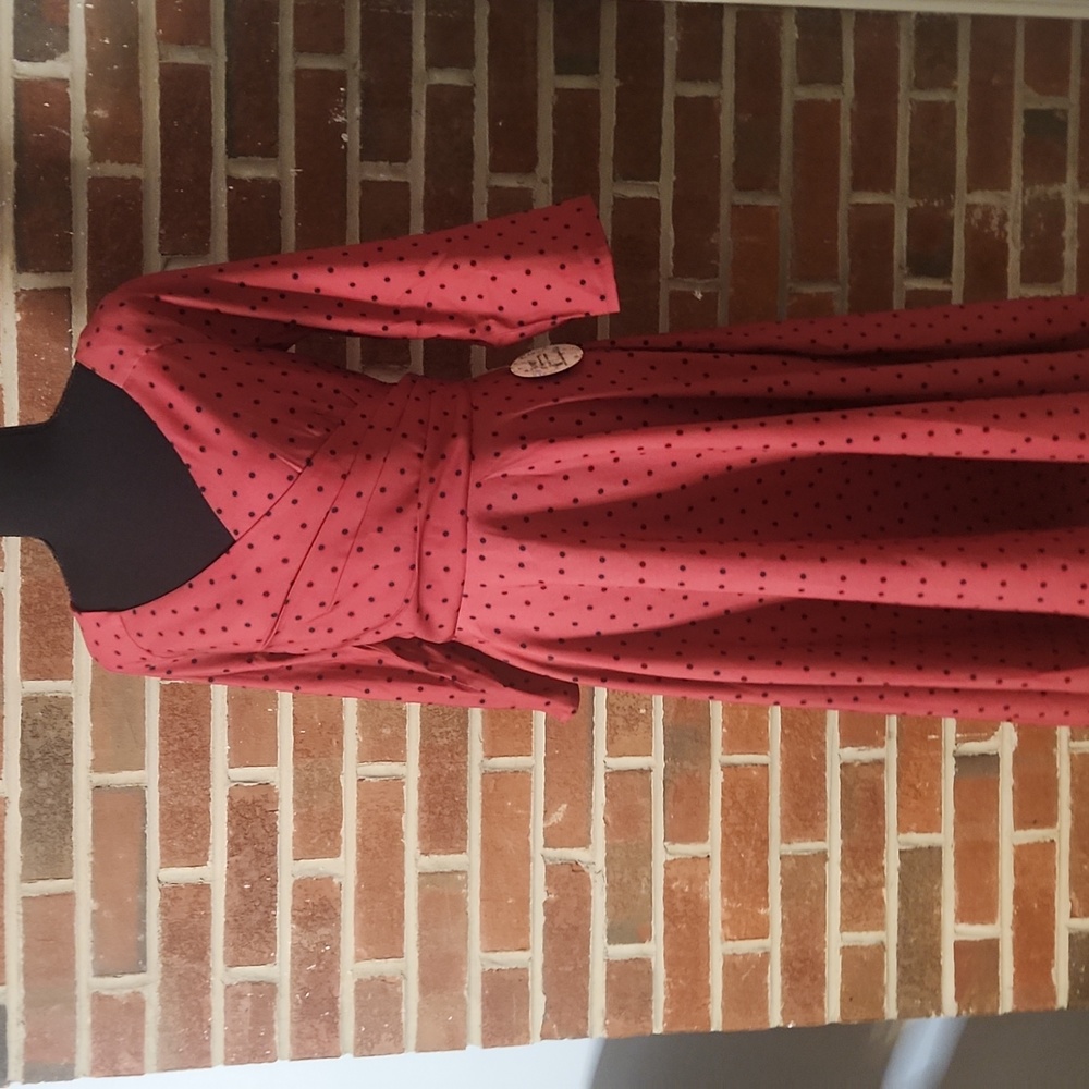 NWT Modcloth Timeless polkadot swing dress, size 8